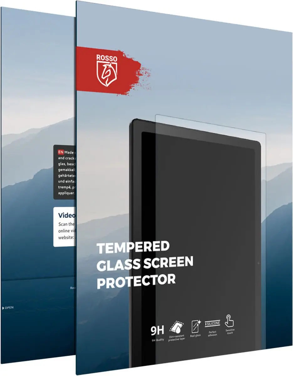 Rosso 147184 Tempered Glass - Samsung Galaxy Tab S7 FE - 9H - Transparant/Red
