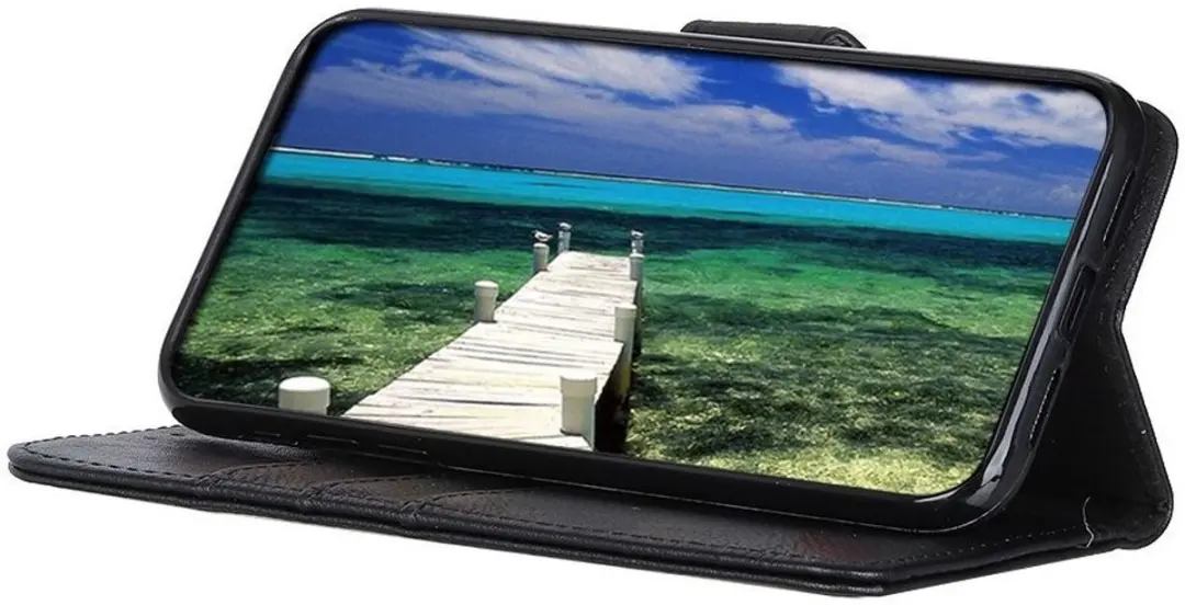 Khazneh Hoesje Book Case Samsung Galaxy S23 Plus - 3 Pasjes - Zwart