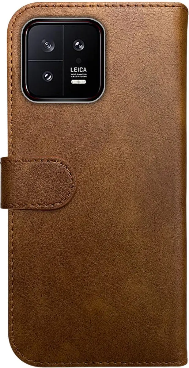 Rosso Element Book Case Wallet Xiaomi 13 - 3 Pasjes - Bruin