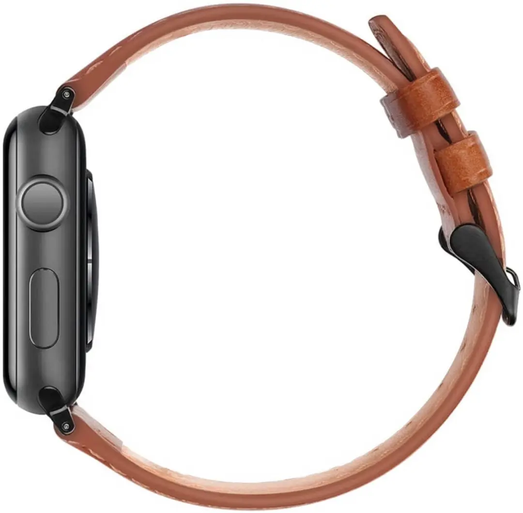 Rosso Deluxe Apple Watch Band - Echt Leer Bruin - One Size