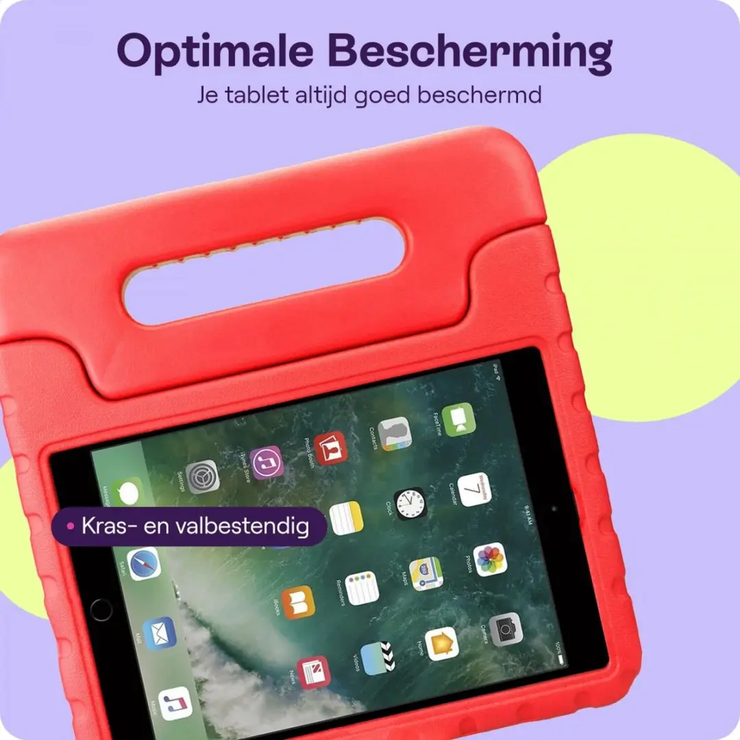 HappyCase Kinder Tablethoes iPad 9.7 2017/2018/Air/Air 2 - Rood