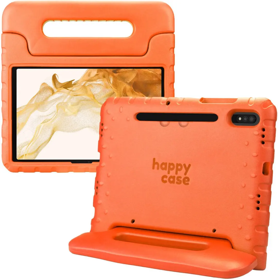 HappyCase Kinder Tablethoes Samsung Galaxy Tab S7/S8 - Oranje