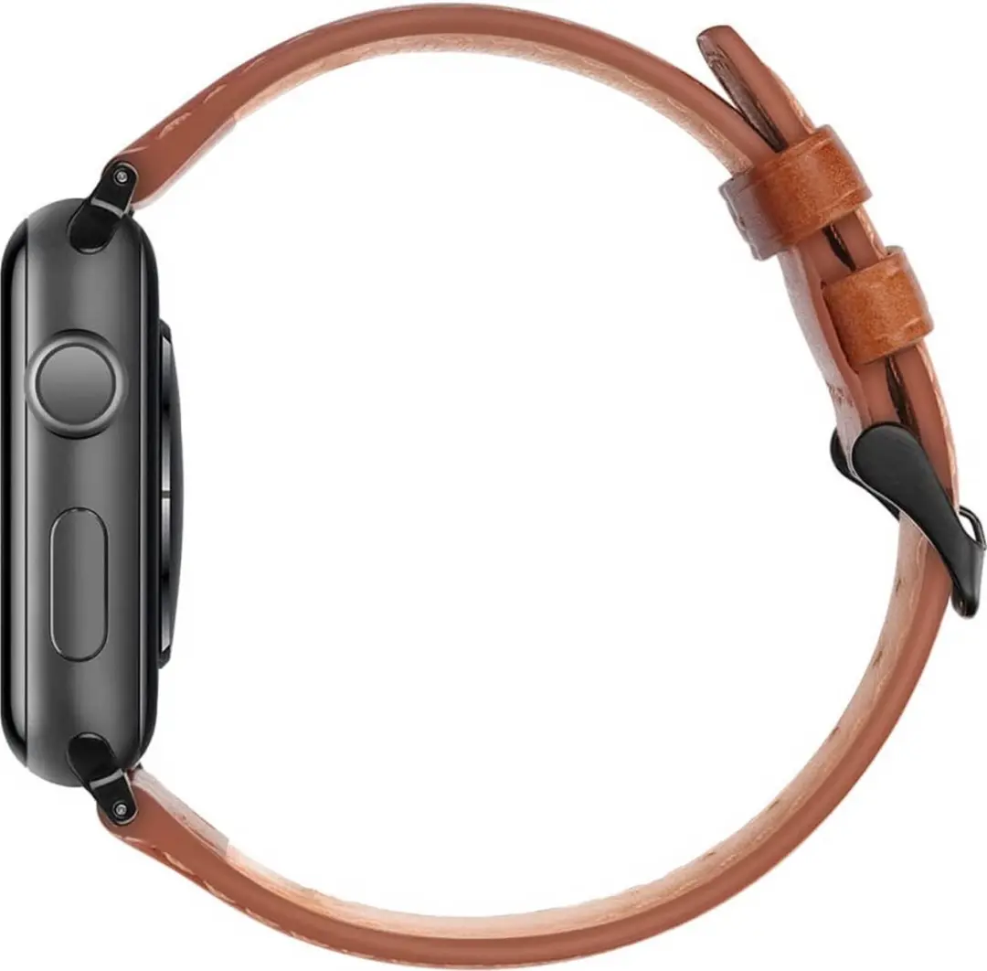 Rosso Deluxe Echt Leer Apple Watch Band - Bruin