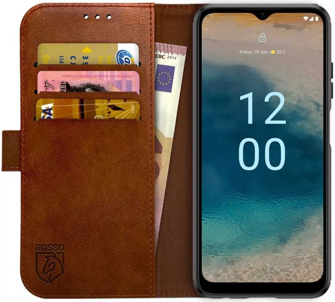 Rosso Element Book Case Wallet Hoesje Geschikt voor Nokia G22