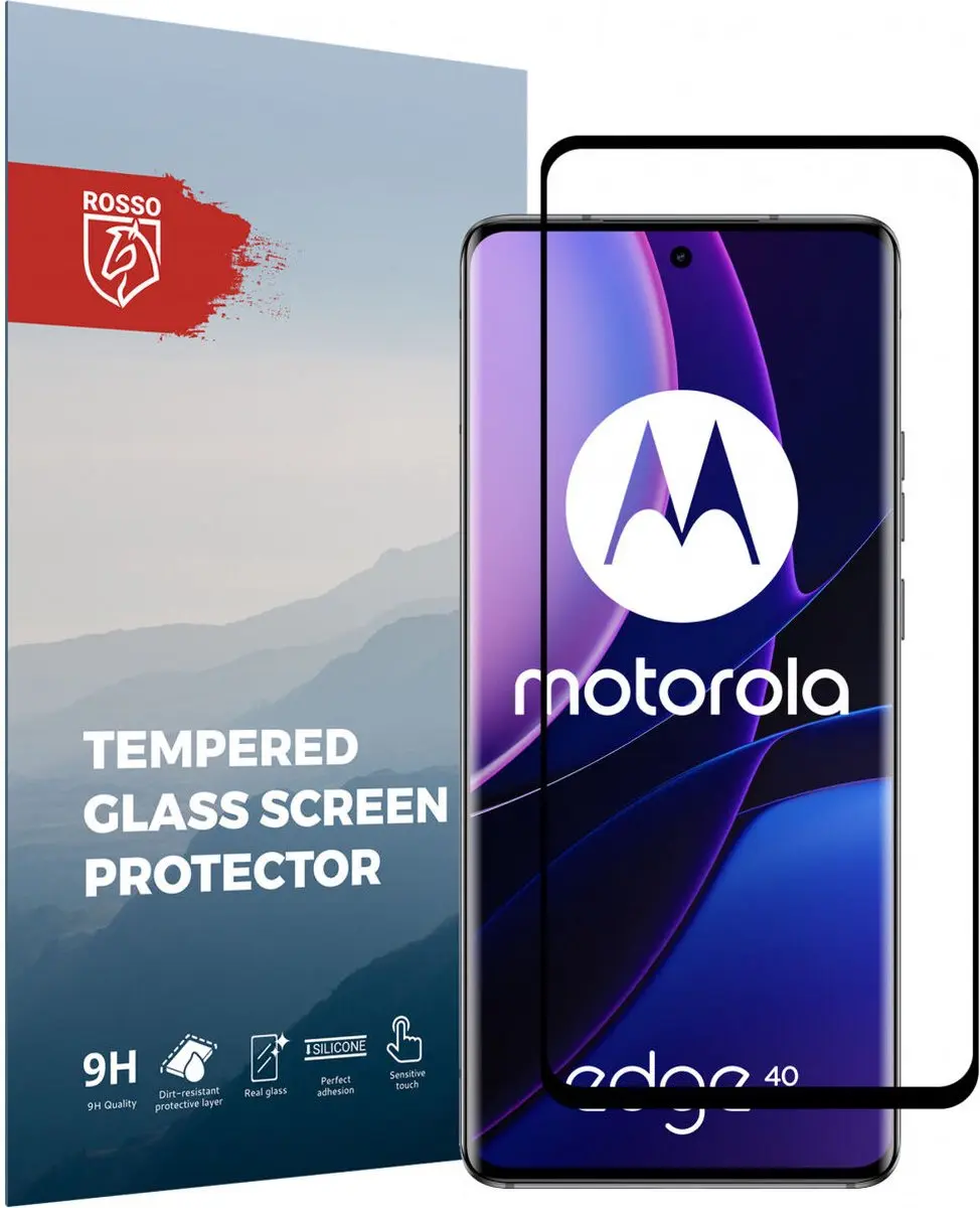 Rosso 9H Tempered Glass Screen Protector Geschikt voor Motorola Edge 40