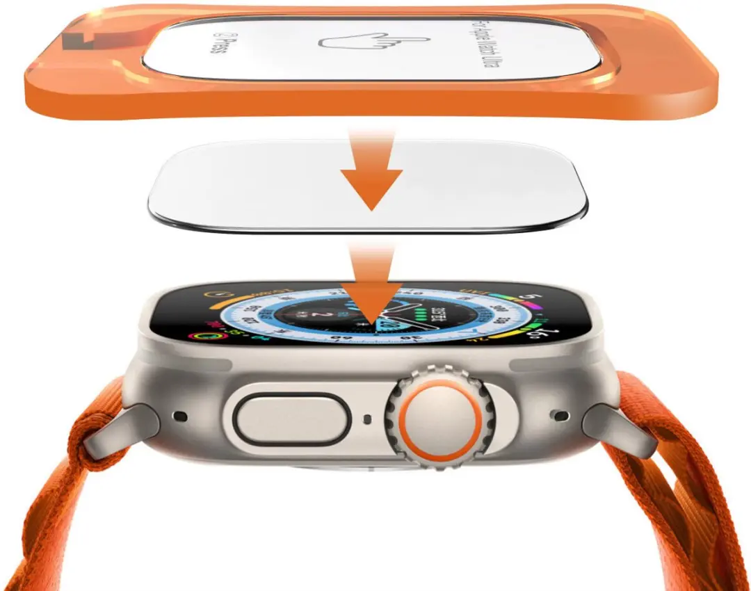 Rosso Screenprotector Apple Watch Ultra 3 49mm - Transparant