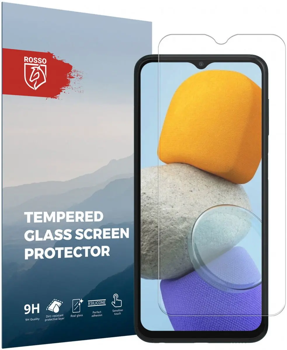 Rosso 9H Tempered Glass Screen Protector Geschikt voor Samsung Galaxy M23/A23