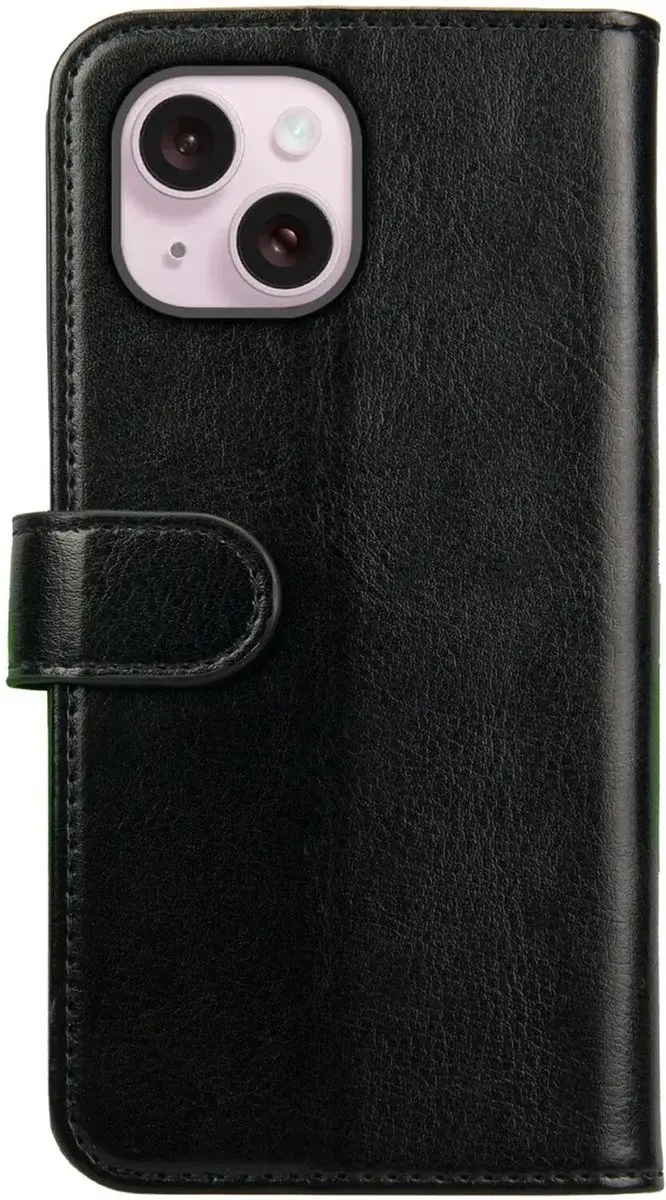 Rosso Element Book Case Wallet iPhone 15 Plus - 3 Pasjes - Zwart