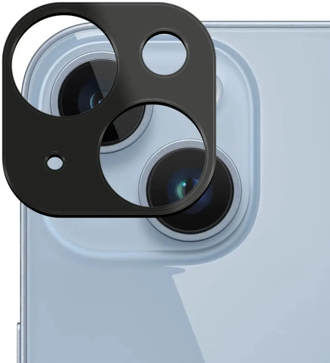 Rosso Camera Lens Protector iPhone 15/15 Plus - Glas - Zwart