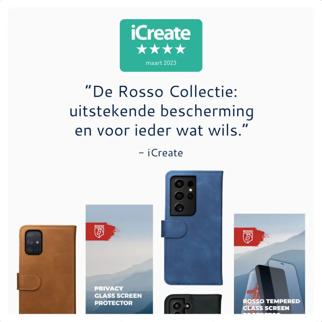 Rosso Camera Lens Protector iPhone 15/15 Plus - Glas - Zwart