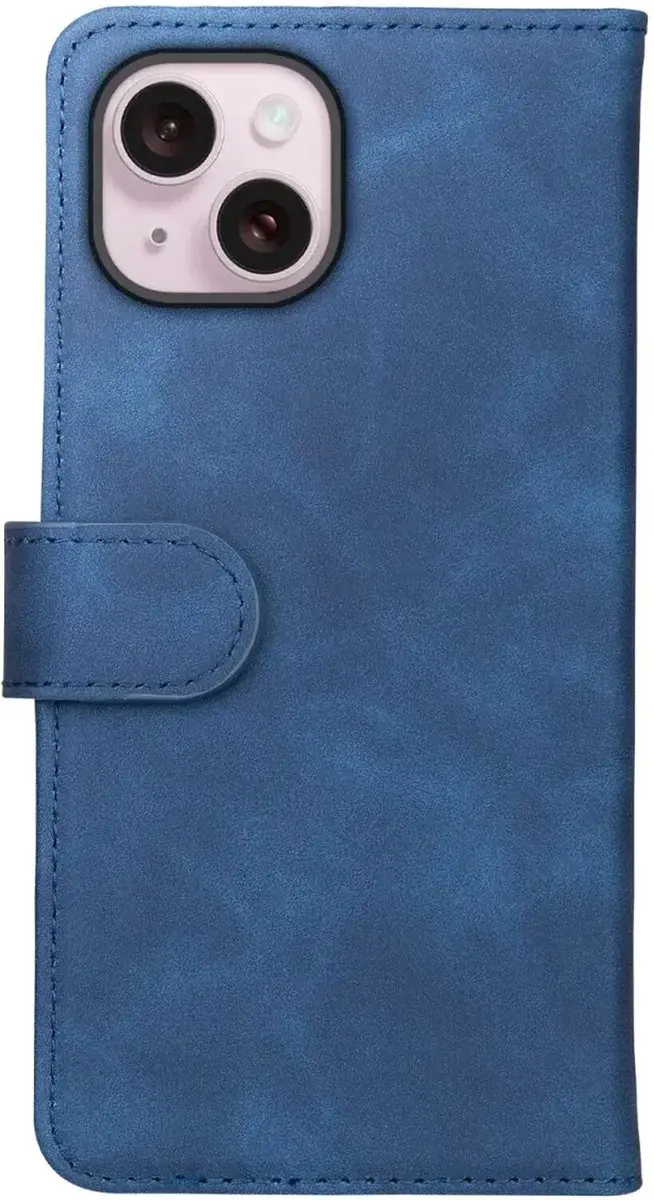 Rosso Element Book Case Wallet iPhone 15 Plus - 3 Pasjes - Blauw