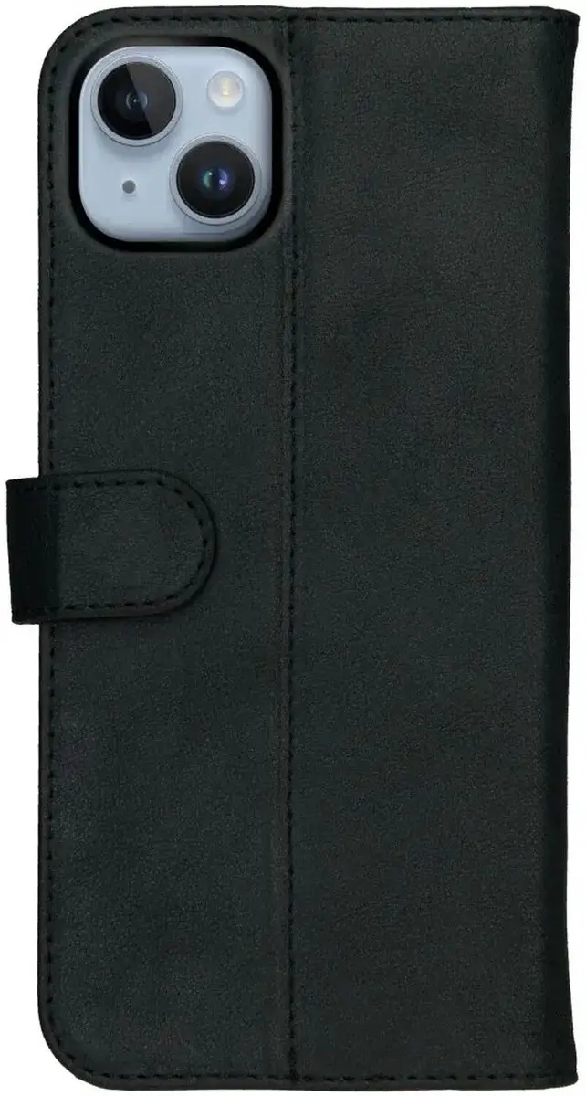 Rosso Deluxe Book Case iPhone 15 - 3 Pasjes - Zwart - afbeelding 6 van 6