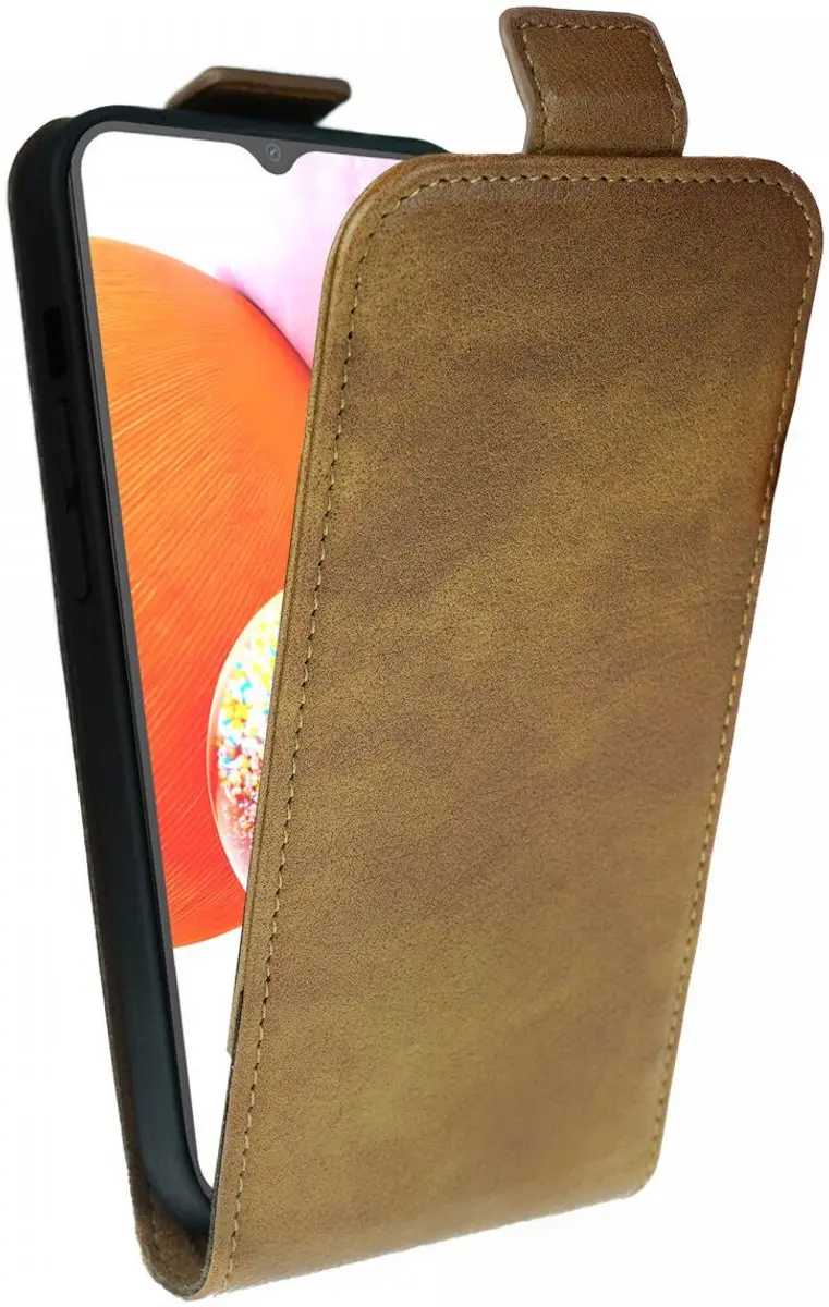 Rosso Element Verticale Flip Case Geschikt voor Samsung Galaxy A14