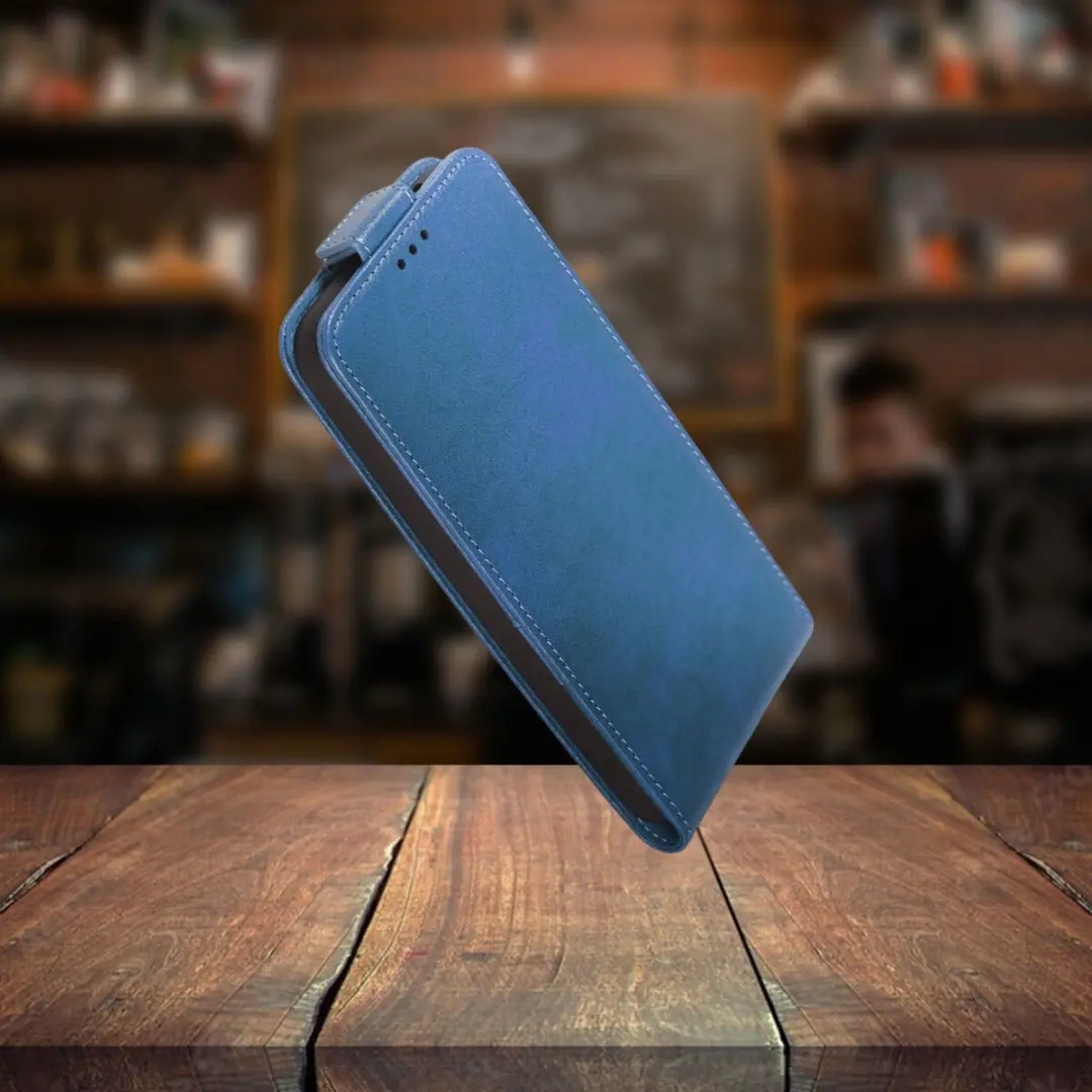 Rosso Element iPhone 14 Pro Flip Case - Blauw - 2 Pasjes