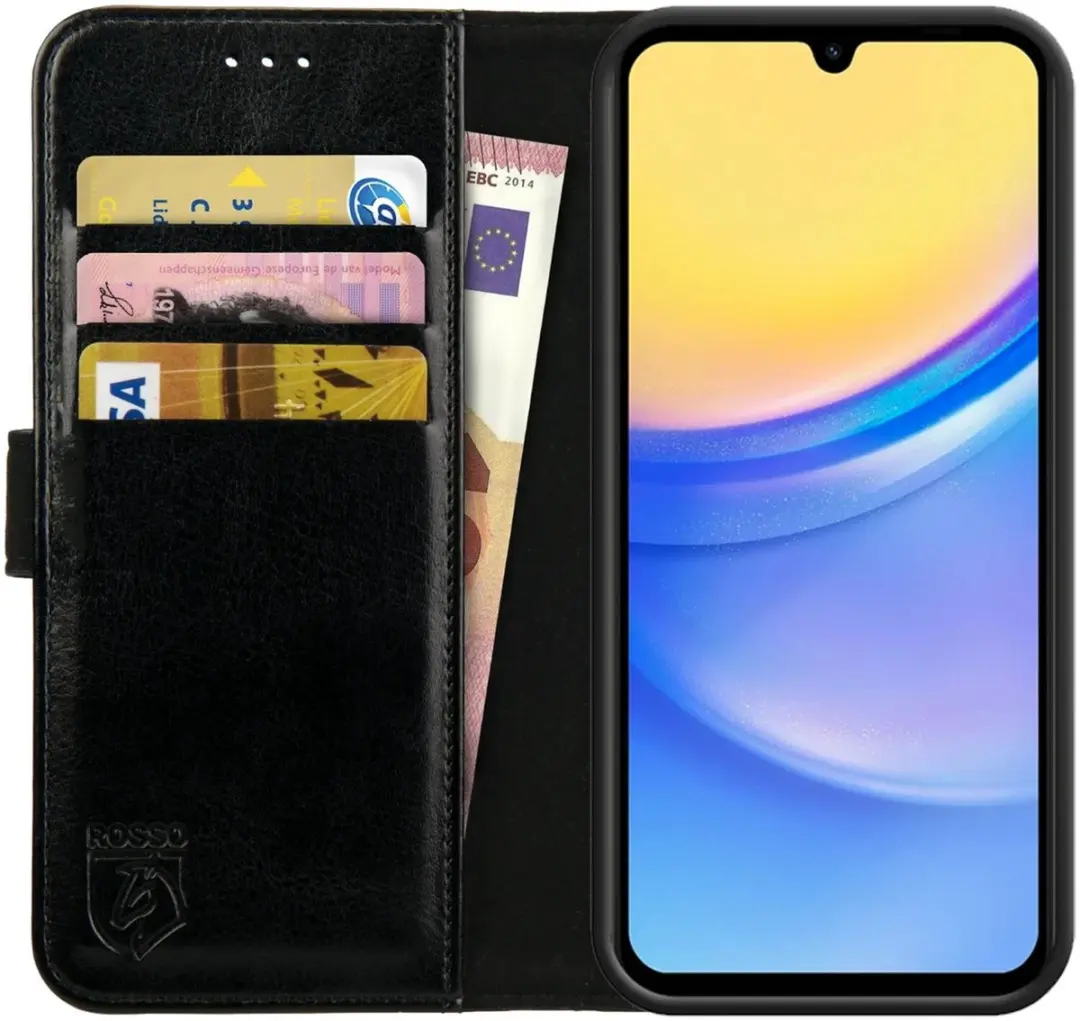 Rosso Element Book Case Wallet Hoesje Geschikt voor Samsung Galaxy A15