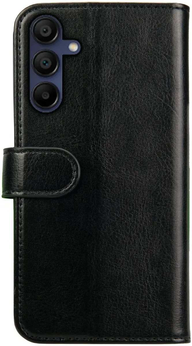 Rosso Element Book Case Wallet Samsung Galaxy A15 - 3 Pasjes - Zwart