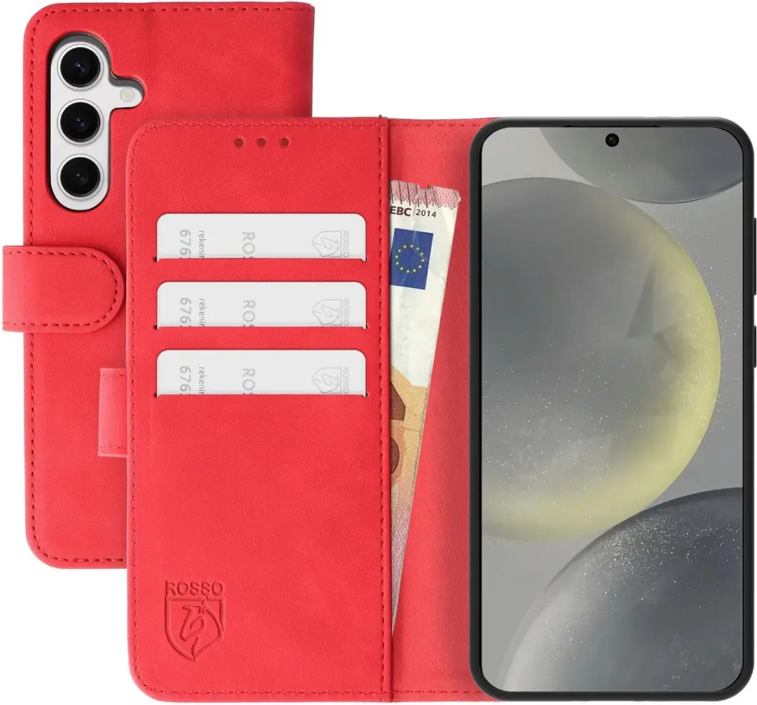Rosso Element Book Case Wallet Hoesje Geschikt voor Samsung Galaxy S24