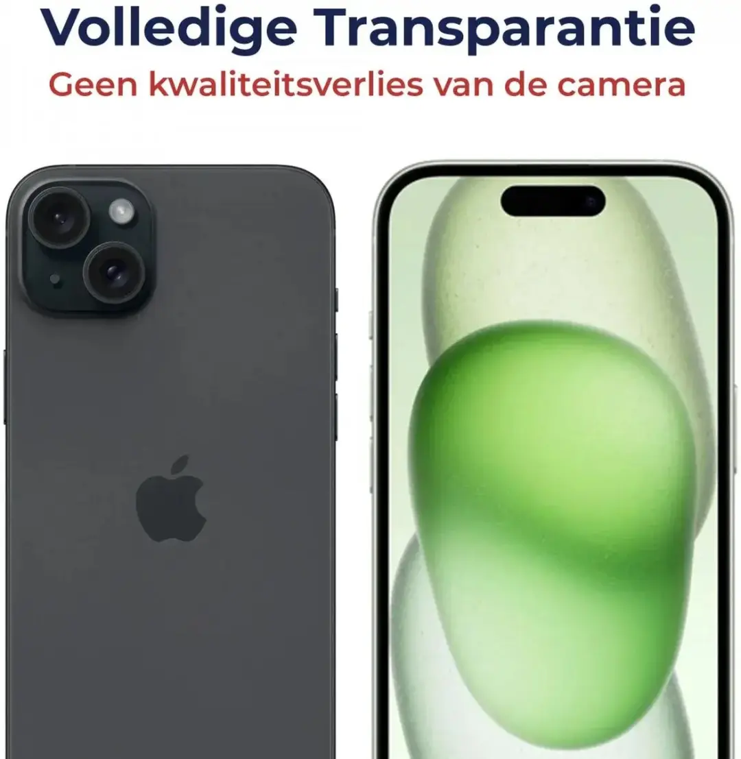 Rosso Camera Lens Protector iPhone 15/15 Plus - Ultra Dun Groen