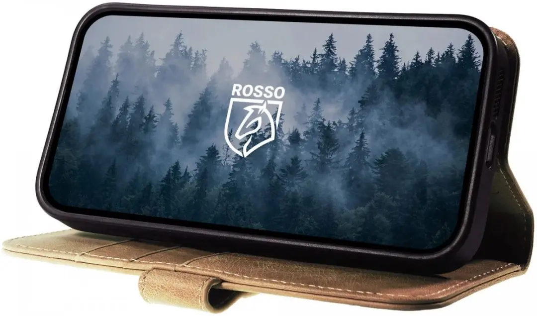 Rosso Elite 183527 Hoesje Samsung Galaxy S23 FE - Lichtbruin