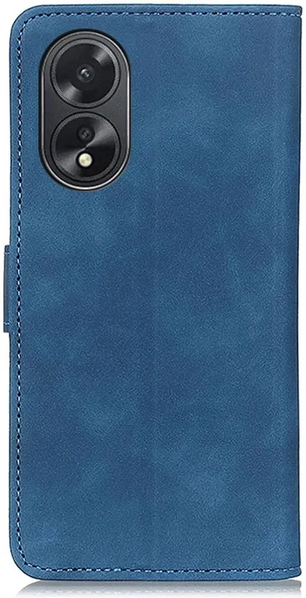 Khazneh Oppo A38 Retro Wallet Hoesje - Blauw
