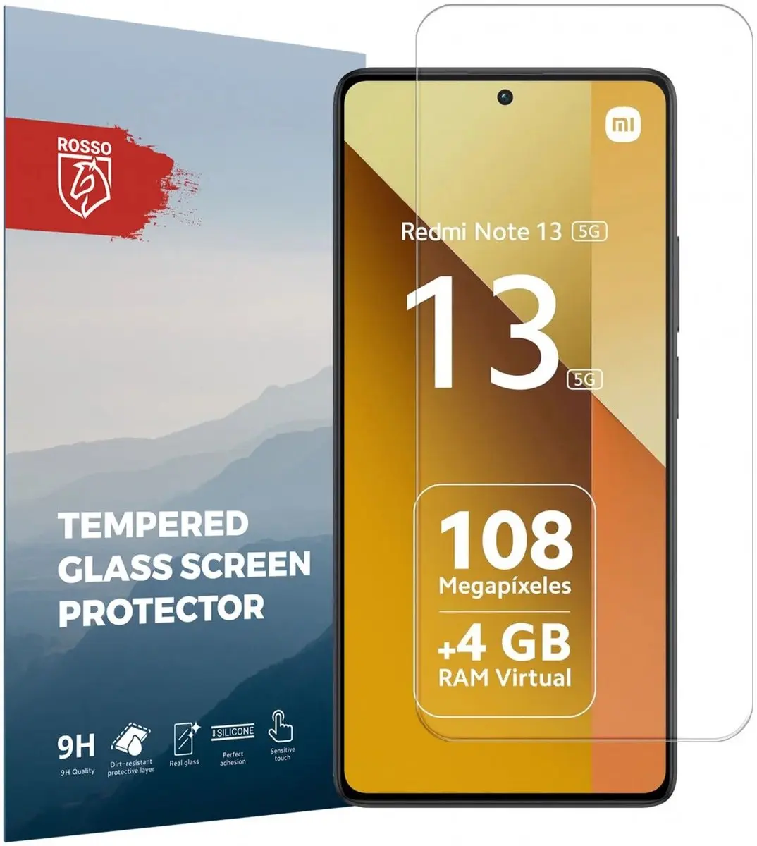 Rosso 9H Tempered Glass Screen Protector Xiaomi Redmi Note 13 5G