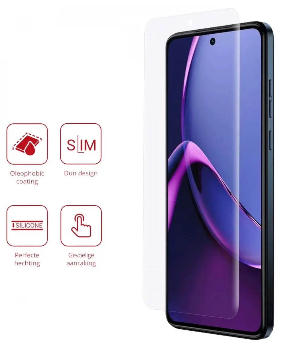 Rosso Screen Protector Ultra Clear - Motorola Moto G84 - 2 Stuks