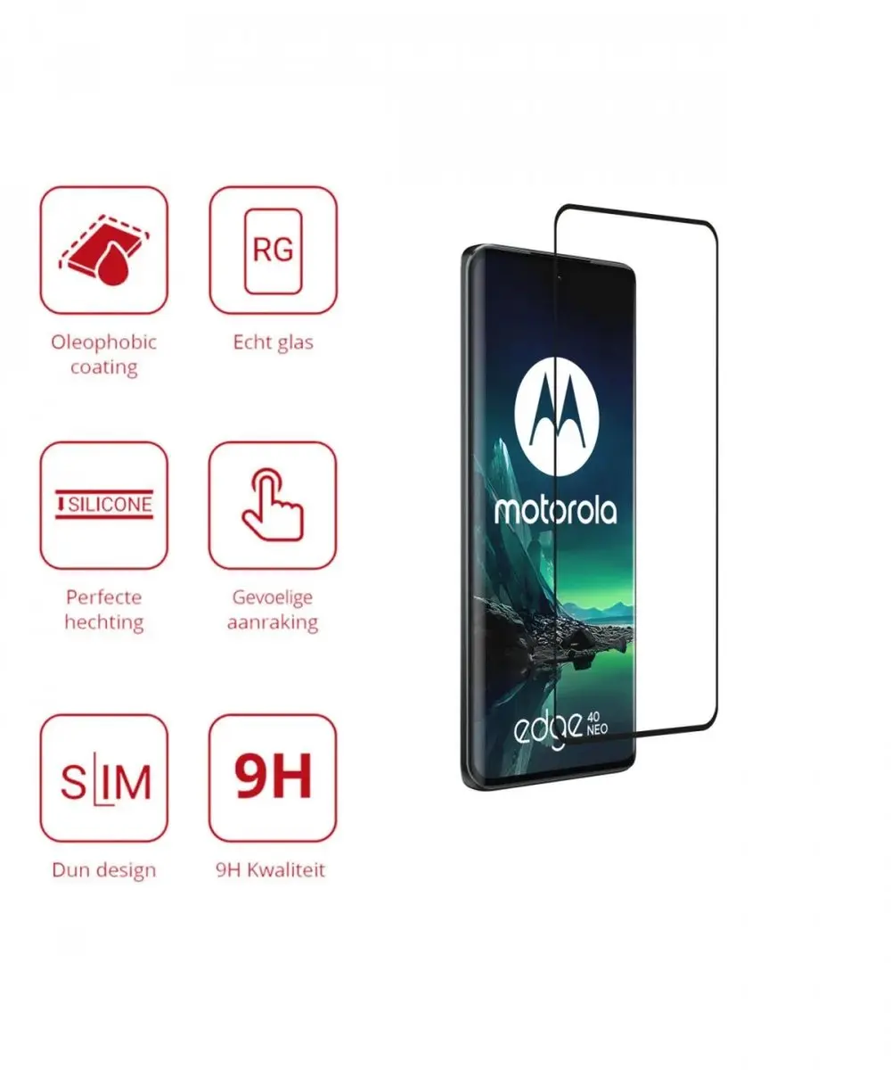 Rosso 9H Tempered Glass voor Motorola Edge 40 Neo