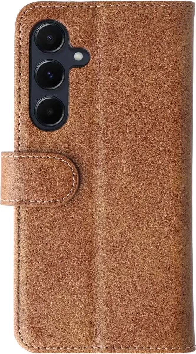 Rosso Element 183506 Portemonnee Hoesje Samsung Galaxy A55 - 3 Pasjes - Bruin