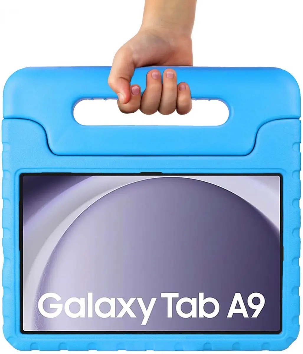 HappyCase Kinder Tablethoes Samsung Galaxy Tab A9 - Blauw