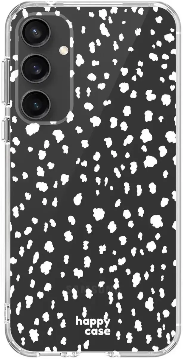 HappyCase Hoesje met leuke Stipjes Print Geschikt voor Samsung Galaxy S23 FE