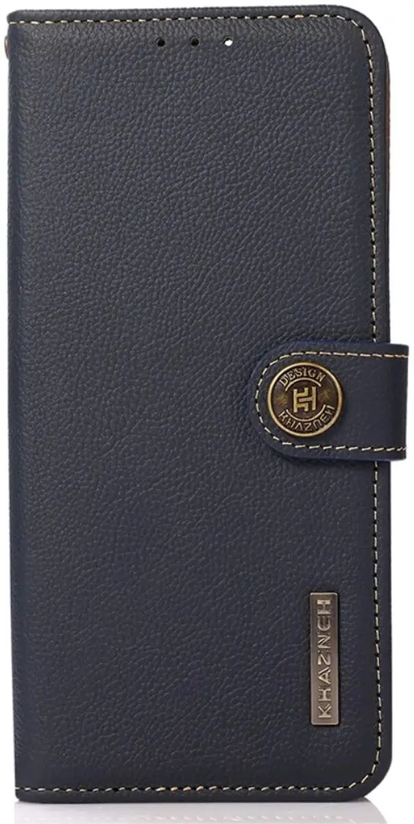 Khazneh RFID Hoesje Samsung S24 Ultra - Blauw - 3 Pasjes