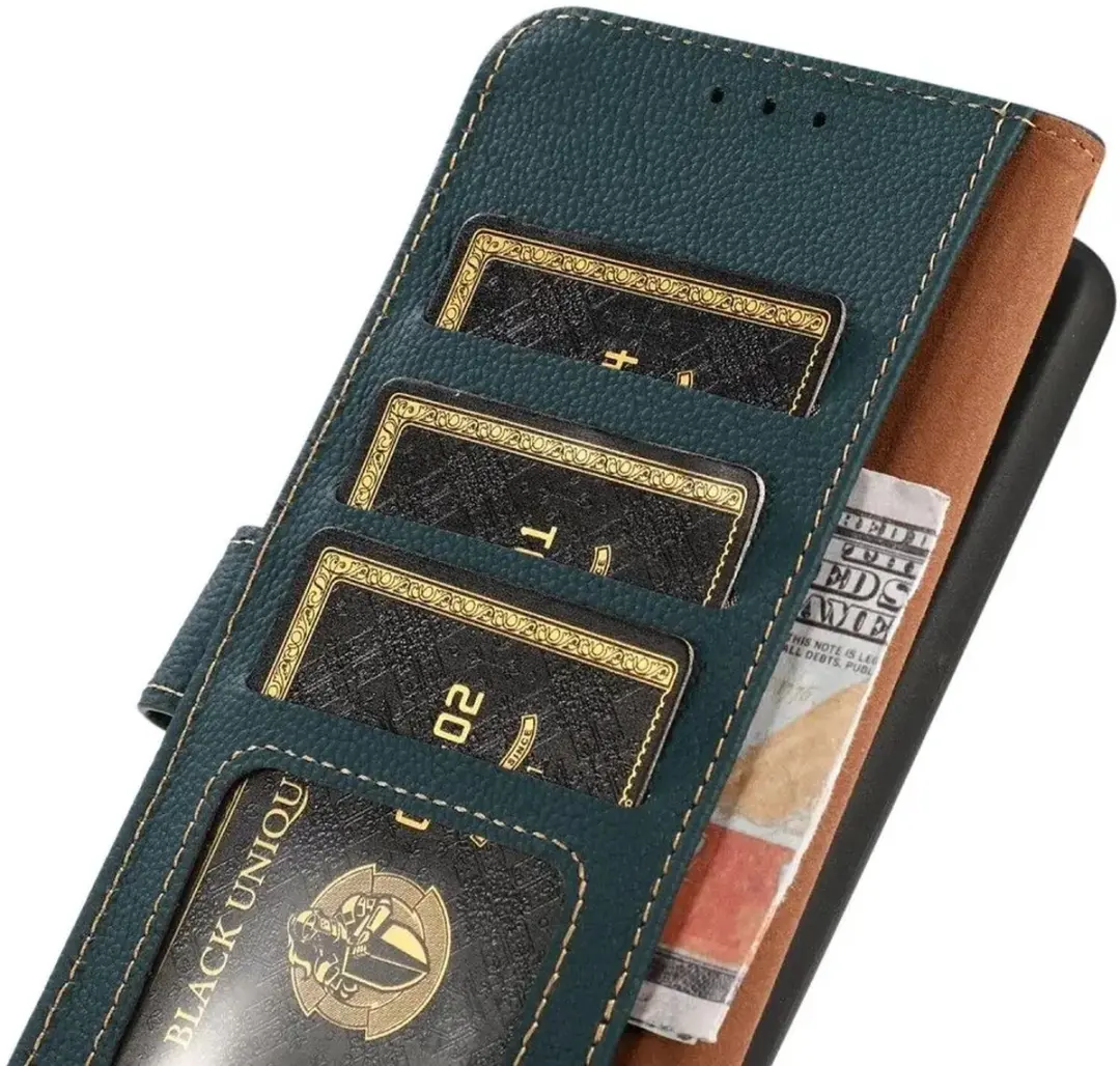 Khazneh OnePlus 12 RFID Hoesje - Groen