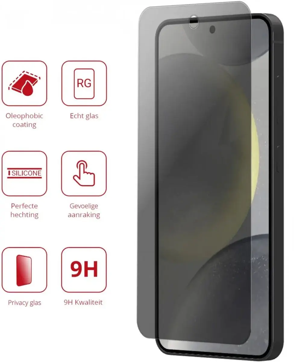 Rosso Privacy Screen Protector Samsung Galaxy S24 Plus - 9H Glas