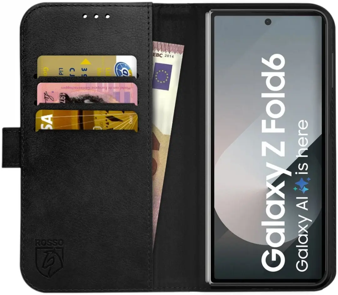 Rosso Deluxe Echt Leer Hoesje Geschikt voor Samsung Galaxy Z Fold 6