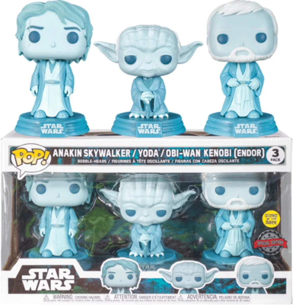 Funko Pop! Star Wars 3-pack Anakin Skywalker & Force Ghosts - afbeelding 3 van 3