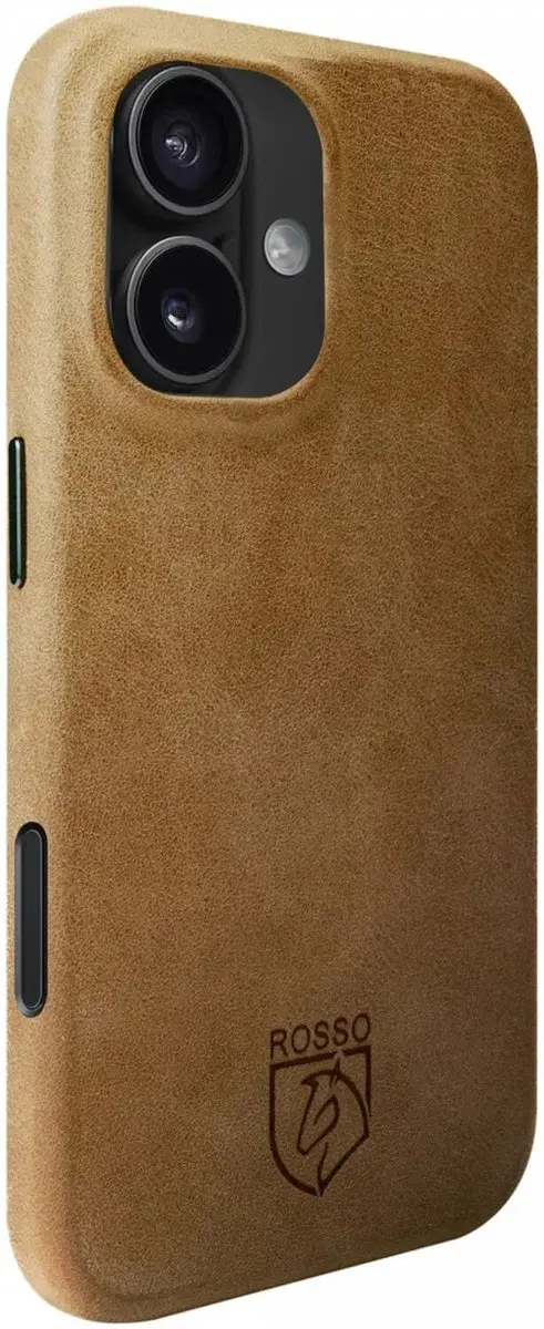 Rosso Elite Hoesje 193625 - iPhone 16 - Lichtbruin