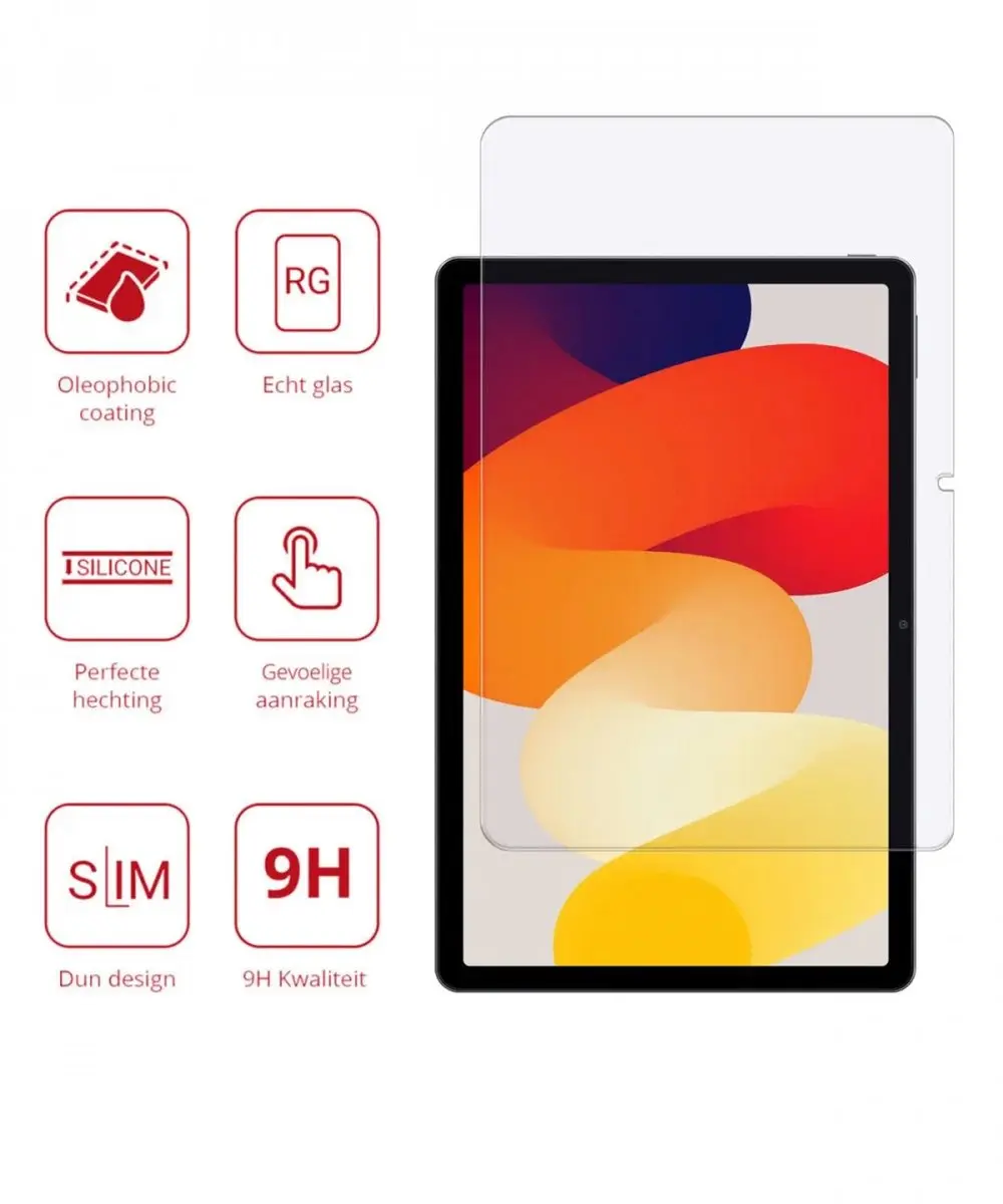 Rosso 194333 Screen Protector Xiaomi Redmi Pad SE - 9H Glas - Transparant
