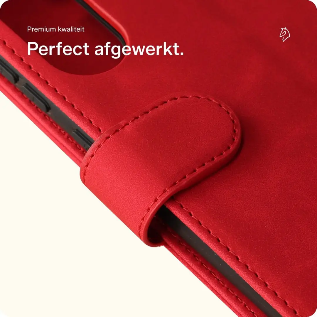 Rosso Element Wallet Book Case 203190 - Samsung Galaxy S25 Plus - Rood