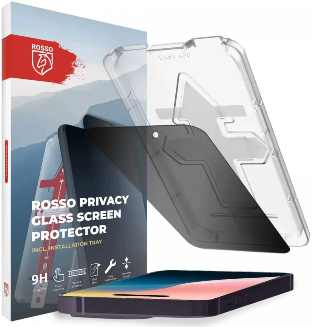 Rosso Privacy Screen Protector Geschikt voor Apple iPhone 16 Pro Max