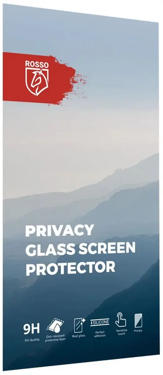 Rosso Privacy Screen Protector iPhone 16/17 - 9H Glas - Case Friendly