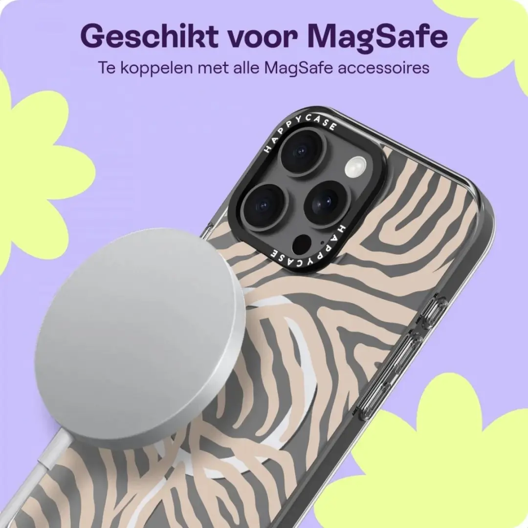 HappyCase Joy Hoesje iPhone 16 Pro Max - MagSafe - Safari Tiger