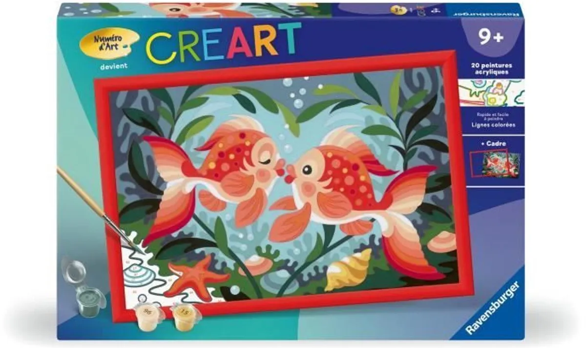 Ravensburger CreArt Kids Viskusjes Schilderen op Nummer 25853 - Multicolor