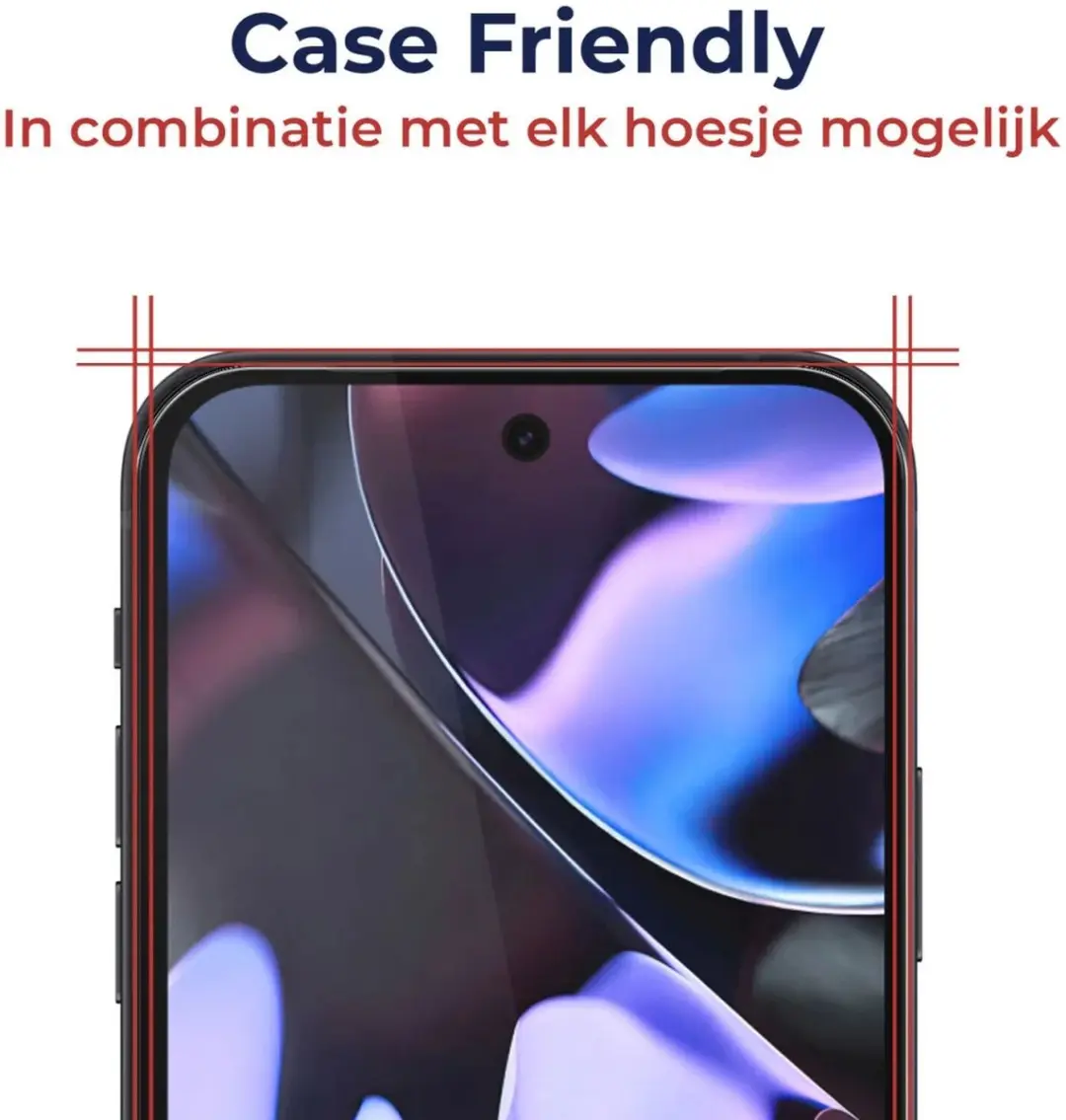Rosso Screenprotector Google Pixel 9/10 (Pro) - 9H Glas - Case Friendly