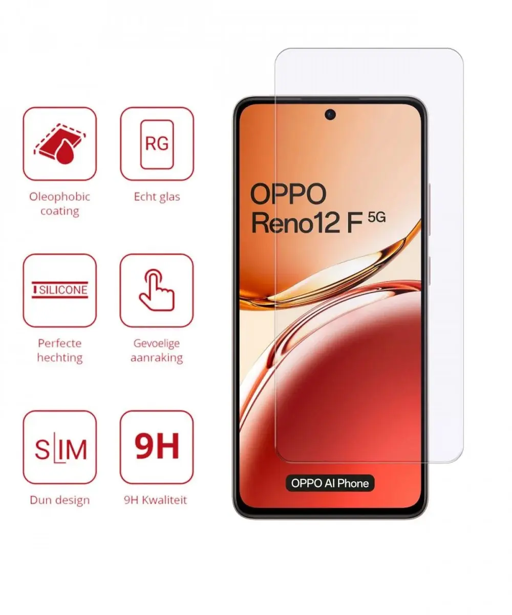 Rosso Screen Protector Oppo Reno 12 F - 9H Tempered Glass