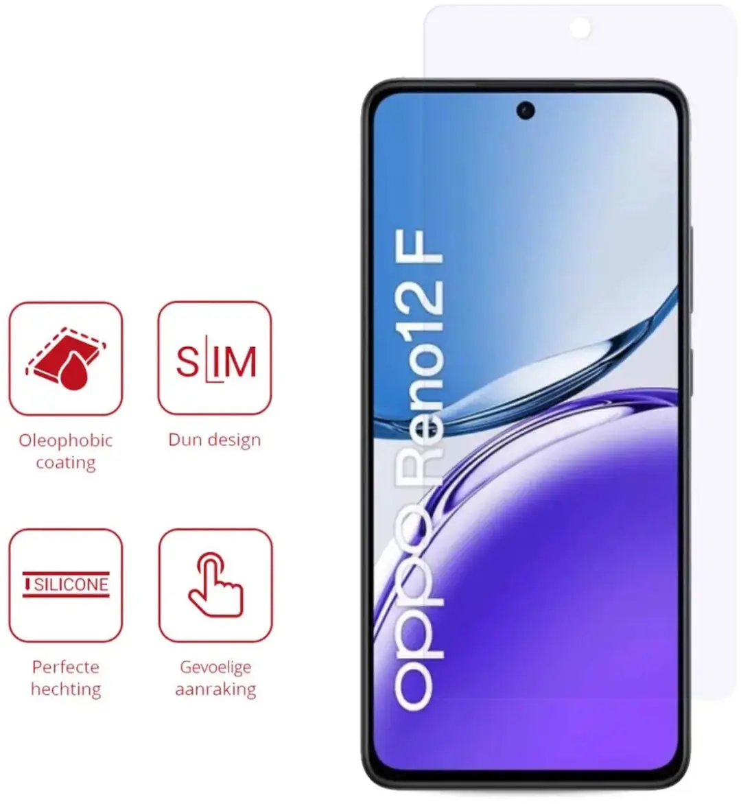 Rosso Screen Protector Oppo Reno 12 F - 2 Stuks
