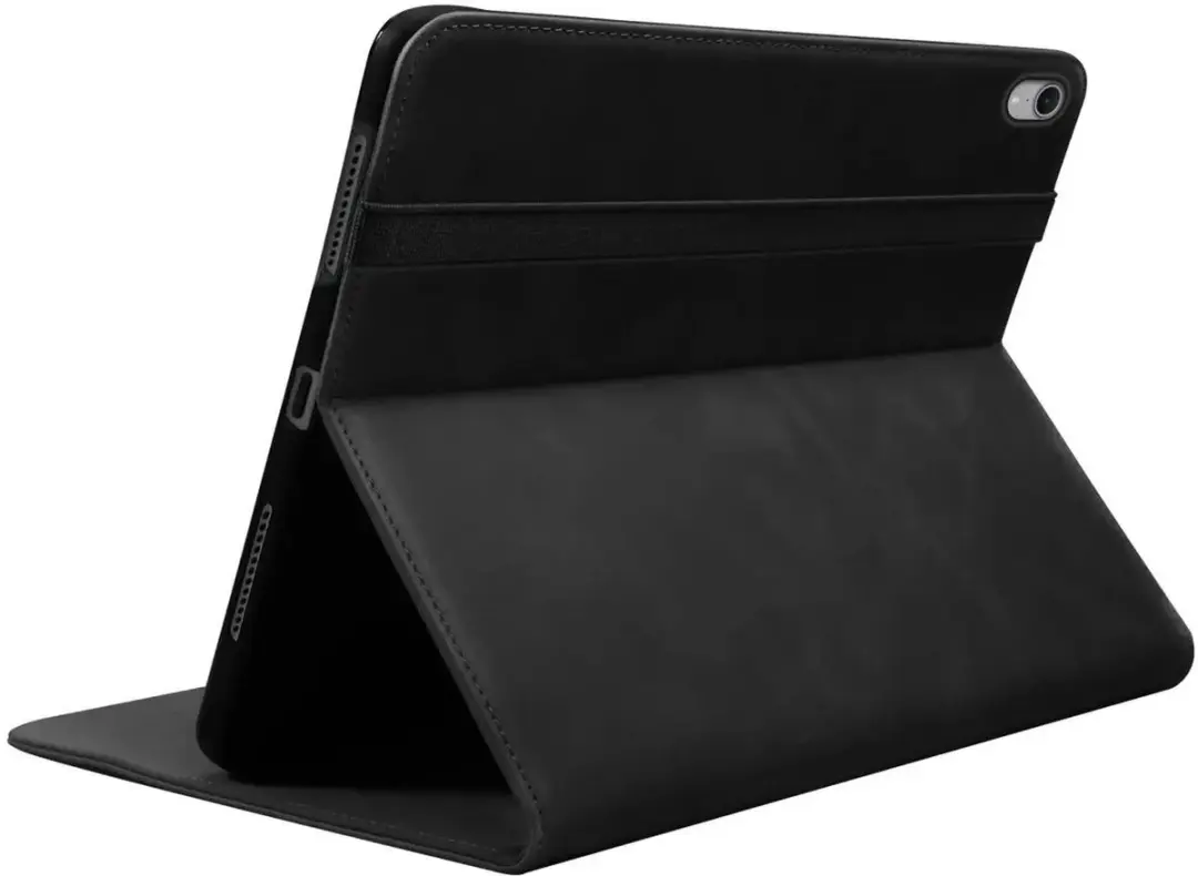 Rosso Deluxe Hoes iPad Mini 7/6 - Echt Leer Zwart - 208656