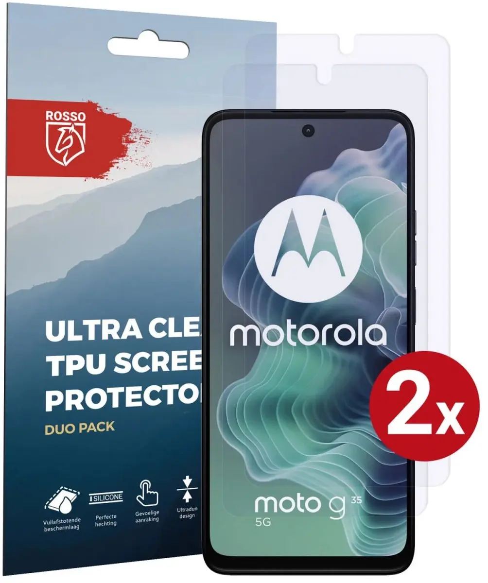 Rosso Screen Protector Geschikt voor Motorola Moto G35