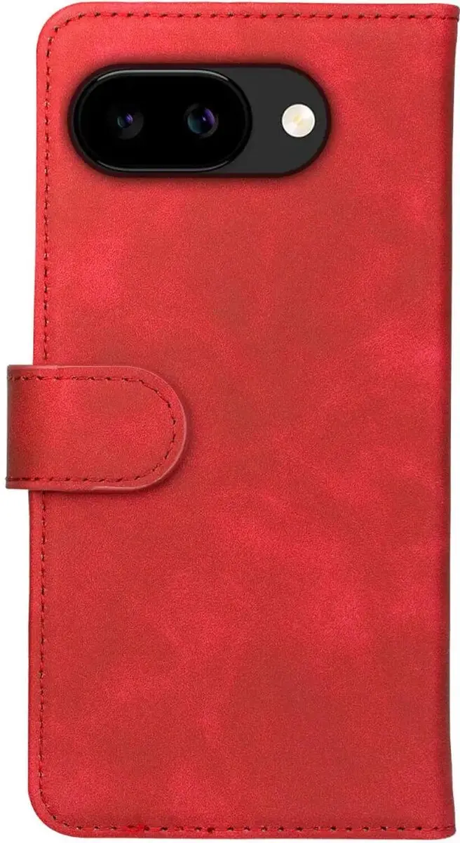 Rosso Element Wallet Book Case Google Pixel 9a - 3 Pasjes - Rood