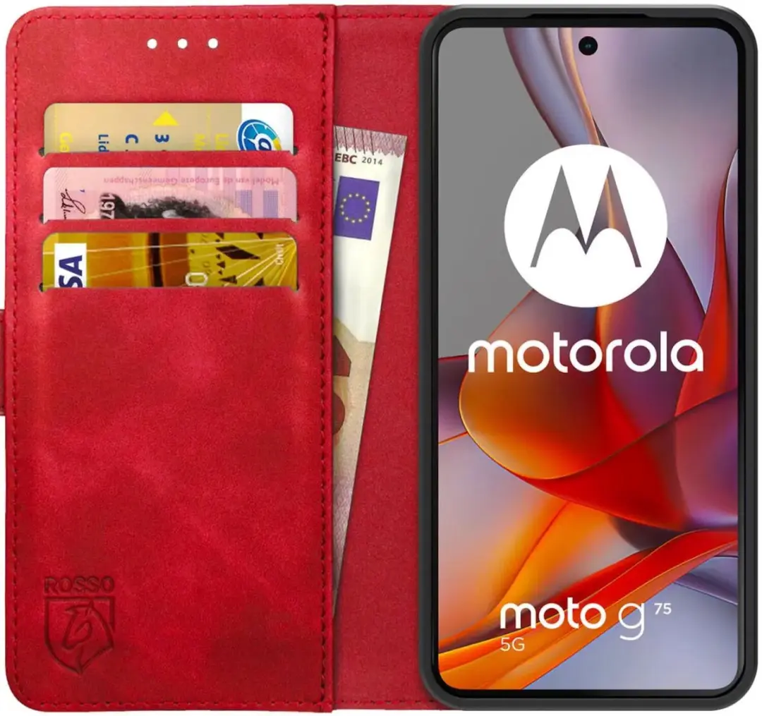 Rosso Element Geschikt voor Motorola Moto G75