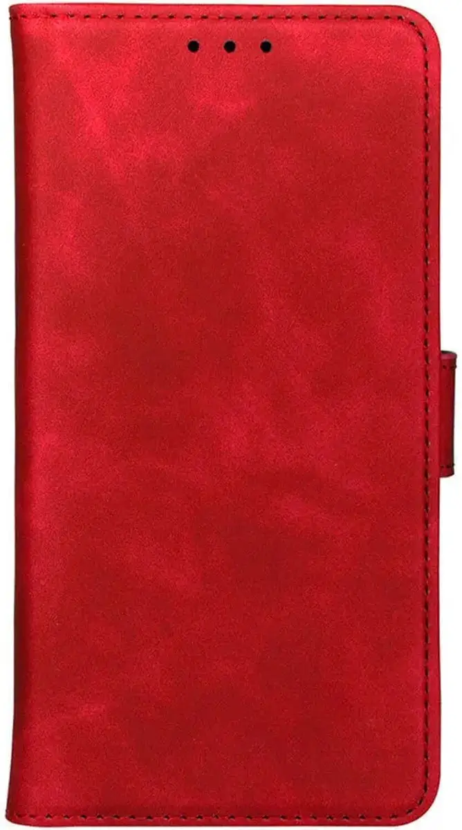 Rosso Element Wallet Book Case Moto G75 - 3 Pasjes - Rood